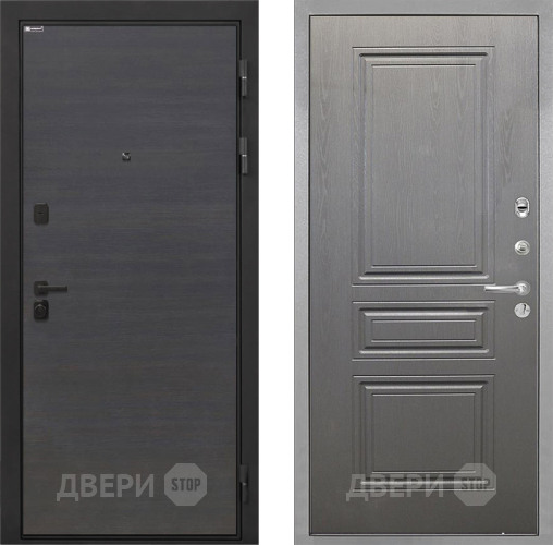 Входная металлическая Дверь Интекрон (INTECRON) Профит Black Эковенге ФЛ-243 Графит вуд дуб в Лыткарино