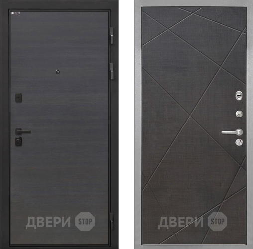 Входная металлическая Дверь Интекрон (INTECRON) Профит Black Эковенге Лучи-М Венге распил кофе в Лыткарино