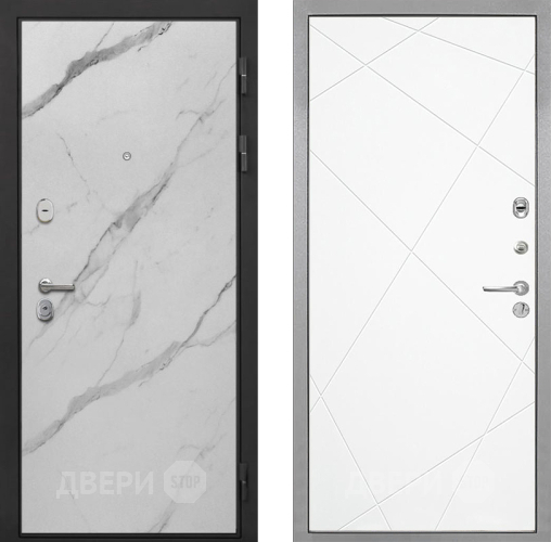 Входная металлическая Дверь Интекрон (INTECRON) Гектор Мрамор Арктик Лучи-М Софт милк в Лыткарино