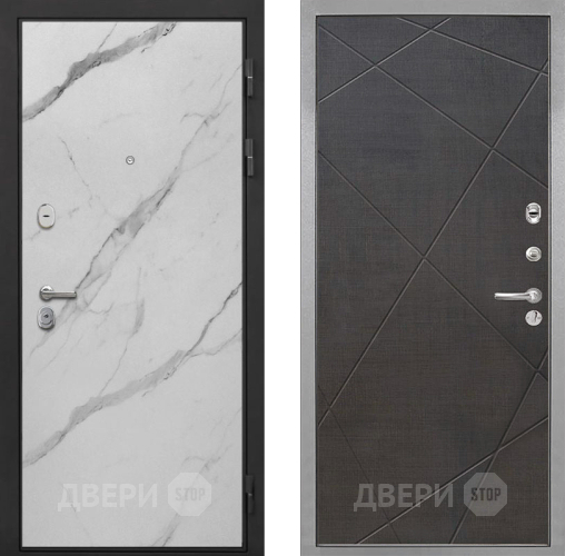 Дверь Интекрон (INTECRON) Гектор Мрамор Арктик Лучи-М Венге распил кофе в Лыткарино