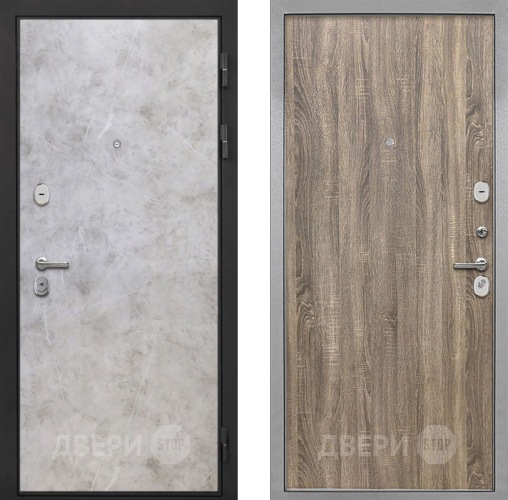 Входная металлическая Дверь Интекрон (INTECRON) Гектор Мрамор Светлый Гладкая Дуб турин в Лыткарино