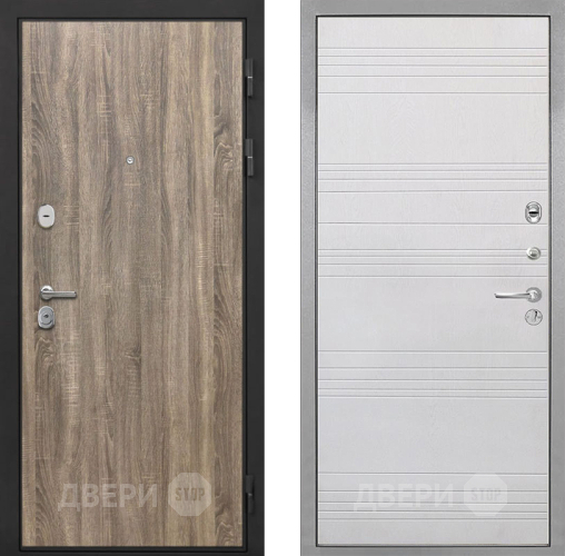Входная металлическая Дверь Интекрон (INTECRON) Гектор Дуб Турин ФЛ-316 Белый ясень в Лыткарино