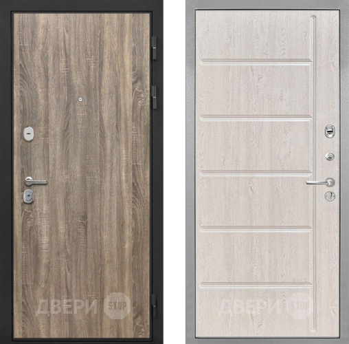Входная металлическая Дверь Интекрон (INTECRON) Гектор Дуб Турин ФЛ-102 Сосна белая в Лыткарино