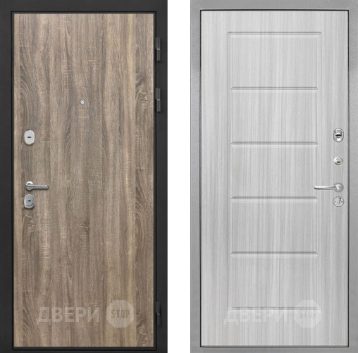 Входная металлическая Дверь Интекрон (INTECRON) Гектор Дуб Турин ФЛ-39 Сандал белый в Лыткарино