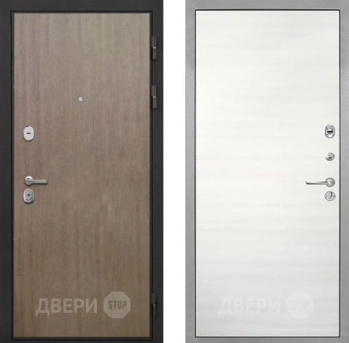 Входная металлическая Дверь Интекрон (INTECRON) Гектор Венге Коричневый Гладкая Дуб сильвер поперечный в Лыткарино