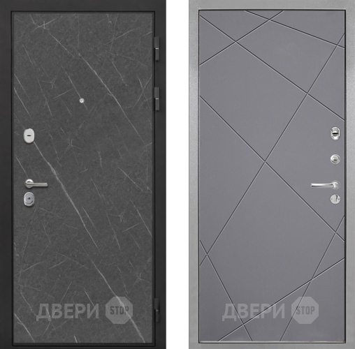 Входная металлическая Дверь Интекрон (INTECRON) Гектор Гранит Лава Оникс Лучи-М Графит софт в Лыткарино