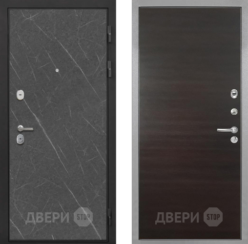 Входная металлическая Дверь Интекрон (INTECRON) Гектор Гранит Лава Оникс Гладкая Эковенге поперечный в Лыткарино