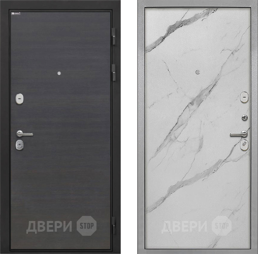 Входная металлическая Дверь Интекрон (INTECRON) Гектор Эковенге Гладкая Мрамор натуральный арктик в Лыткарино
