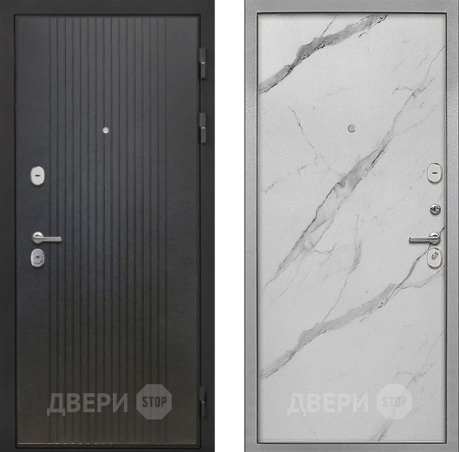 Входная металлическая Дверь Интекрон (INTECRON) Гектор ФЛ-295 Гладкая Мрамор натуральный арктик в Лыткарино