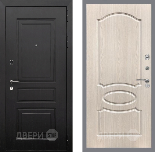 Входная металлическая Дверь Рекс (REX) 6 Венге FL-128 Беленый дуб в Лыткарино