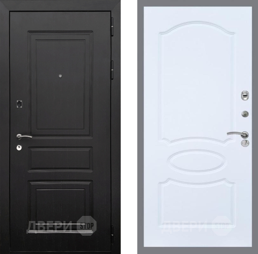 Входная металлическая Дверь Рекс (REX) 6 Венге FL-128 Силк Сноу в Лыткарино