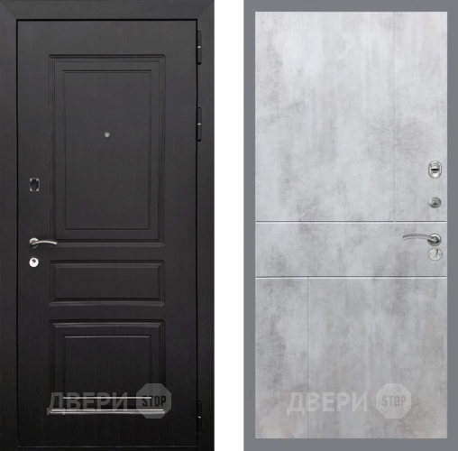 Входная металлическая Дверь Рекс (REX) 6 Венге FL-290 Бетон светлый в Лыткарино