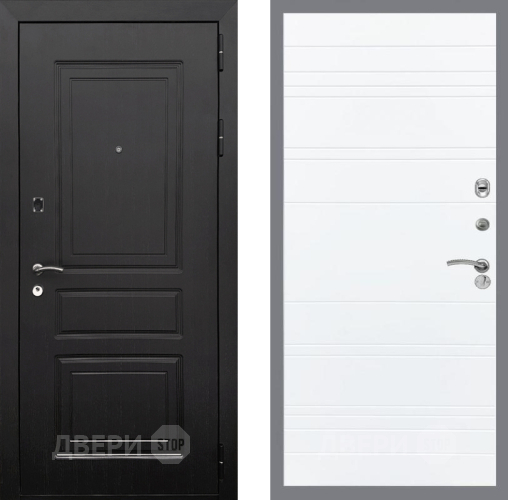 Входная металлическая Дверь Рекс (REX) 6 Венге Line Силк Сноу в Лыткарино