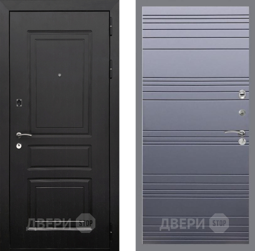 Входная металлическая Дверь Рекс (REX) 6 Венге Line Силк титан в Лыткарино