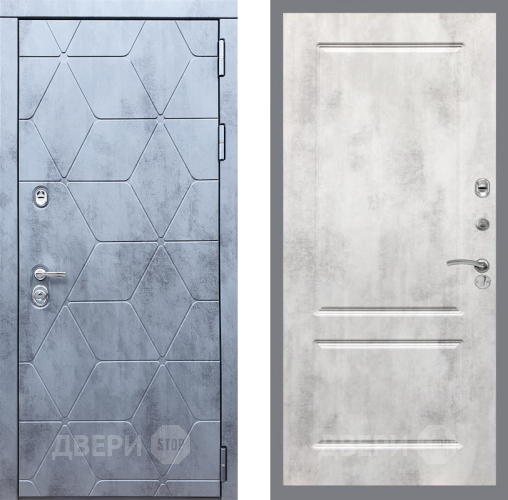 Входная металлическая Дверь Рекс (REX) 28 FL-117 Бетон светлый в Лыткарино