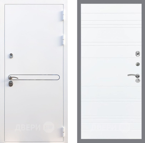 Входная металлическая Дверь Рекс (REX) 27 Line Силк Сноу в Лыткарино