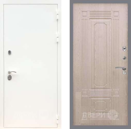 Дверь Рекс (REX) 5 Белая Шагрень FL-2 Беленый дуб в Лыткарино