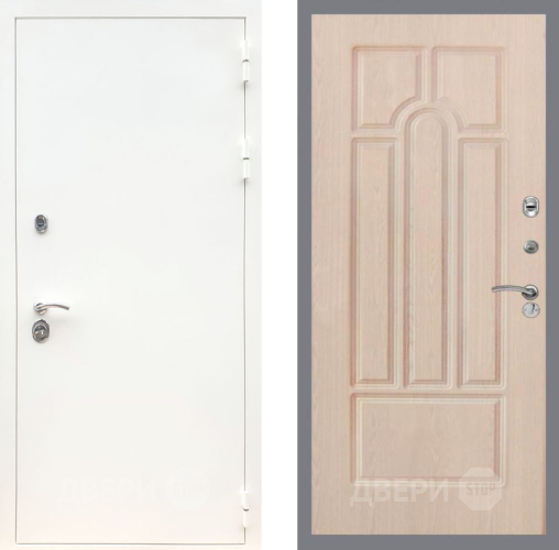 Дверь Рекс (REX) 5 Белая Шагрень FL-58 Беленый дуб в Лыткарино