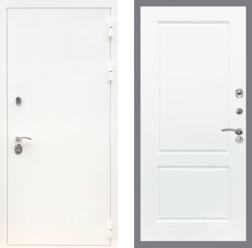 Входная металлическая Дверь Рекс (REX) 5 Белая Шагрень FL-117 Силк Сноу в Лыткарино