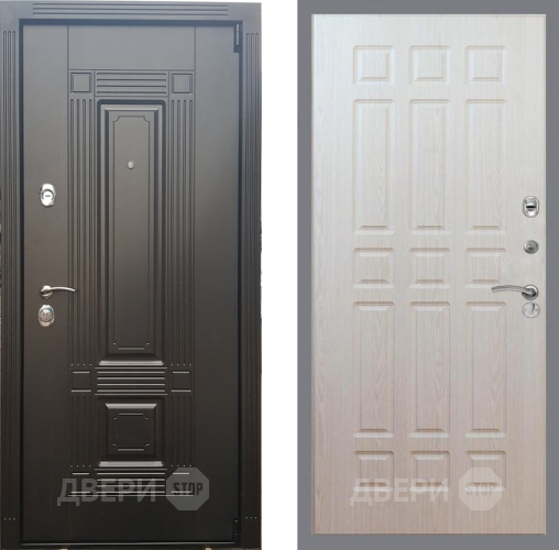 Входная металлическая Дверь Рекс (REX) 9 FL-33 Беленый дуб в Лыткарино