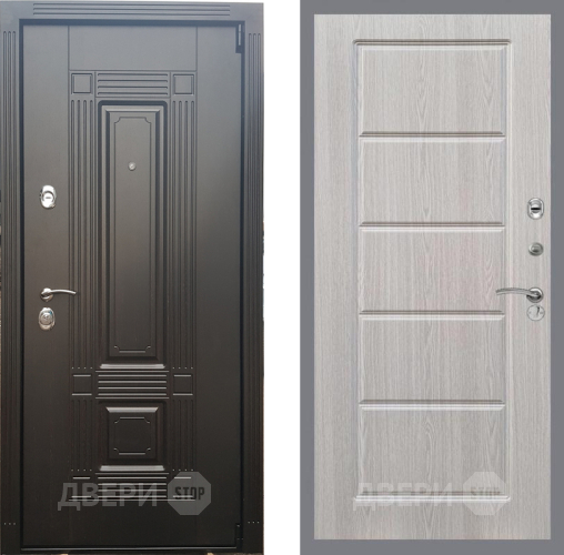 Входная металлическая Дверь Рекс (REX) 9 FL-39 Беленый дуб в Лыткарино