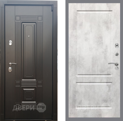 Входная металлическая Дверь Рекс (REX) 9 FL-117 Бетон светлый в Лыткарино