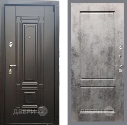 Входная металлическая Дверь Рекс (REX) 9 FL-117 Бетон темный в Лыткарино