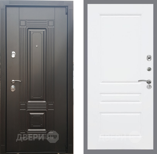 Входная металлическая Дверь Рекс (REX) 9 FL-243 Силк Сноу в Лыткарино