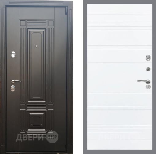 Входная металлическая Дверь Рекс (REX) 9 Line Силк Сноу в Лыткарино