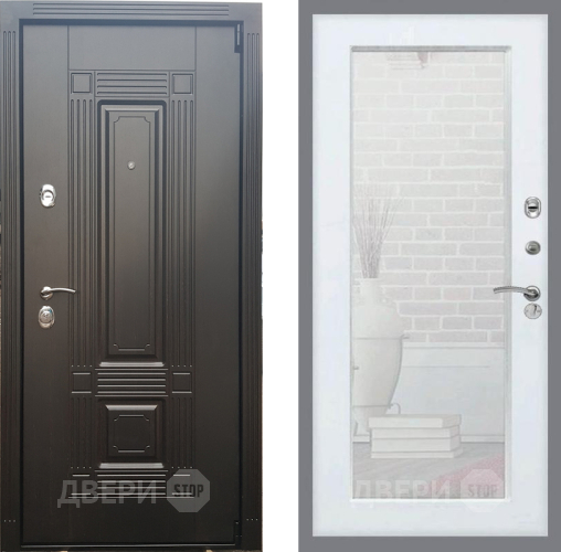 Дверь Рекс (REX) 9 Зеркало Пастораль Белый ясень в Лыткарино