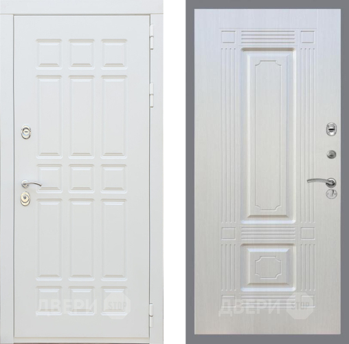 Входная металлическая Дверь Рекс (REX) 8 Силк Сноу FL-2 Лиственница беж в Лыткарино