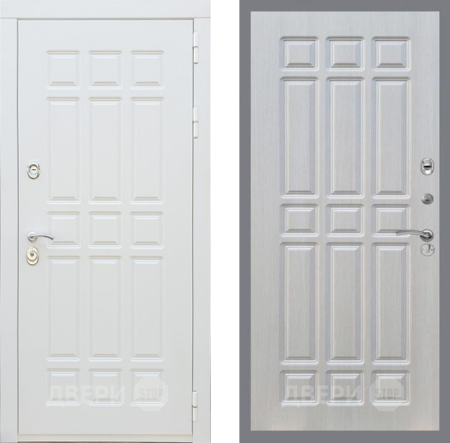 Входная металлическая Дверь Рекс (REX) 8 Силк Сноу FL-33 Лиственница беж в Лыткарино