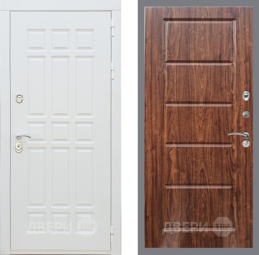 Входная металлическая Дверь Рекс (REX) 8 Силк Сноу FL-39 орех тисненый в Лыткарино