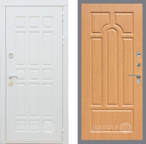 Входная металлическая Дверь Рекс (REX) 8 Силк Сноу FL-58 Дуб в Лыткарино