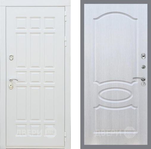 Входная металлическая Дверь Рекс (REX) 8 Силк Сноу FL-128 Лиственница беж в Лыткарино