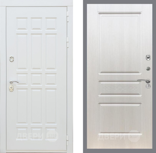 Входная металлическая Дверь Рекс (REX) 8 Силк Сноу FL-243 Лиственница беж в Лыткарино