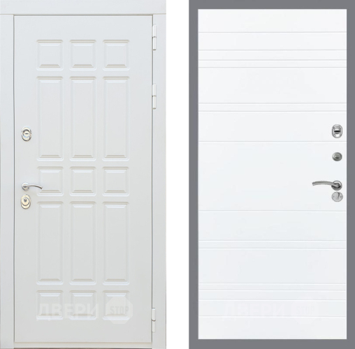 Входная металлическая Дверь Рекс (REX) 8 Силк Сноу Line Силк Сноу в Лыткарино