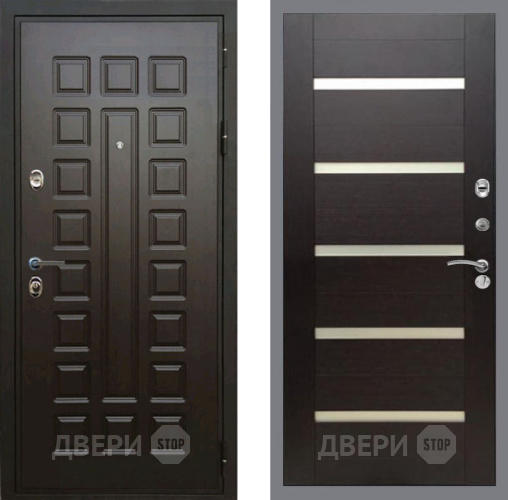 Дверь Рекс (REX) Премиум 3к СБ-14 стекло белое венге поперечный в Лыткарино