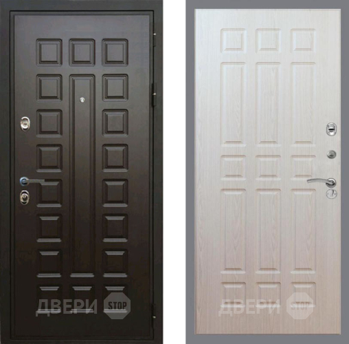 Входная металлическая Дверь Рекс (REX) Премиум 3к FL-33 Беленый дуб в Лыткарино