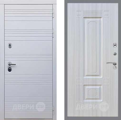 Входная металлическая Дверь Рекс (REX) 14 Силк Сноу FL-2 Сандал белый в Лыткарино