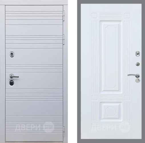 Входная металлическая Дверь Рекс (REX) 14 Силк Сноу FL-2 Силк Сноу в Лыткарино