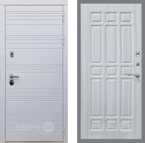 Входная металлическая Дверь Рекс (REX) 14 Силк Сноу FL-33 Сандал белый в Лыткарино