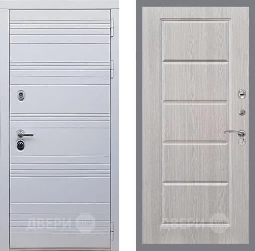 Входная металлическая Дверь Рекс (REX) 14 Силк Сноу FL-39 Беленый дуб в Лыткарино