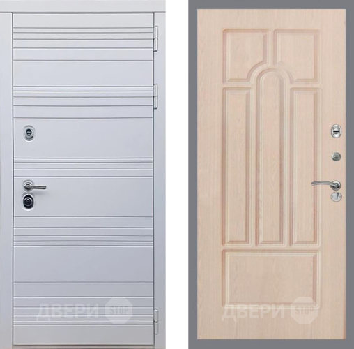 Входная металлическая Дверь Рекс (REX) 14 Силк Сноу FL-58 Беленый дуб в Лыткарино