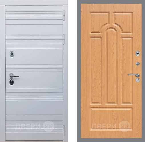 Входная металлическая Дверь Рекс (REX) 14 Силк Сноу FL-58 Дуб в Лыткарино