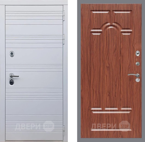 Входная металлическая Дверь Рекс (REX) 14 Силк Сноу FL-58 орех тисненый в Лыткарино