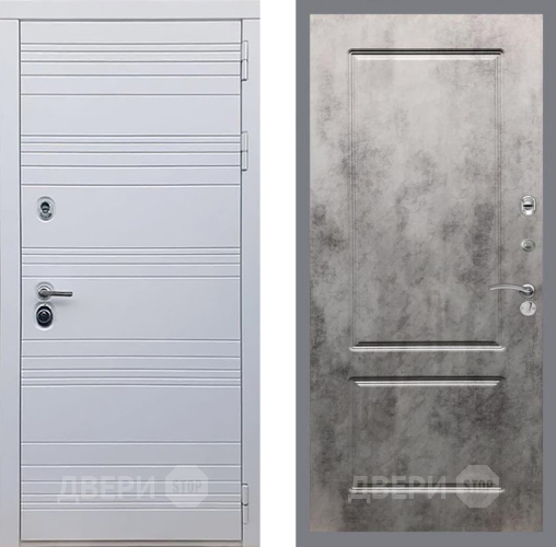 Входная металлическая Дверь Рекс (REX) 14 Силк Сноу FL-117 Бетон темный в Лыткарино