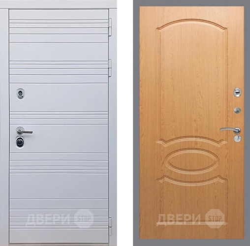 Входная металлическая Дверь Рекс (REX) 14 Силк Сноу FL-128 Дуб в Лыткарино