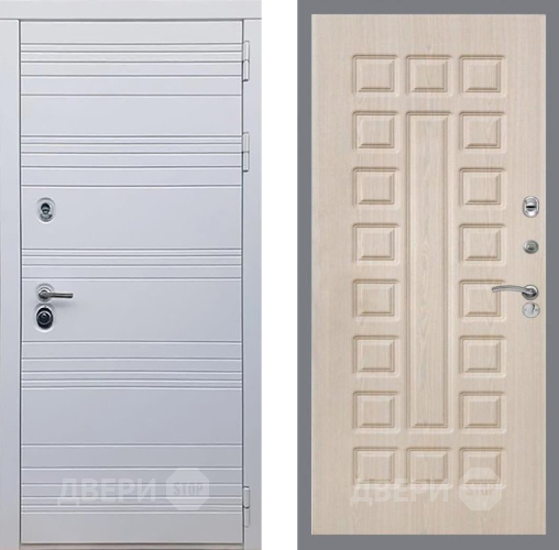 Входная металлическая Дверь Рекс (REX) 14 Силк Сноу FL-183 Беленый дуб в Лыткарино
