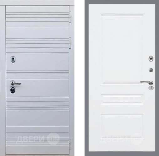 Входная металлическая Дверь Рекс (REX) 14 Силк Сноу FL-243 Силк Сноу в Лыткарино